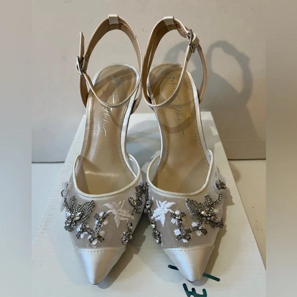 Sb Rhinestones Betsey Johnson | Shoes | Betsey Johnson Sbmicki Satin Ankle Strap ...